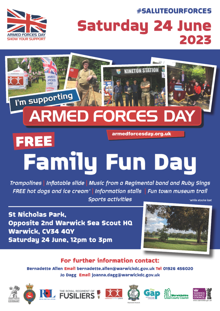 Armed Forces Day 2023, Warwick. Veterans Contact Point